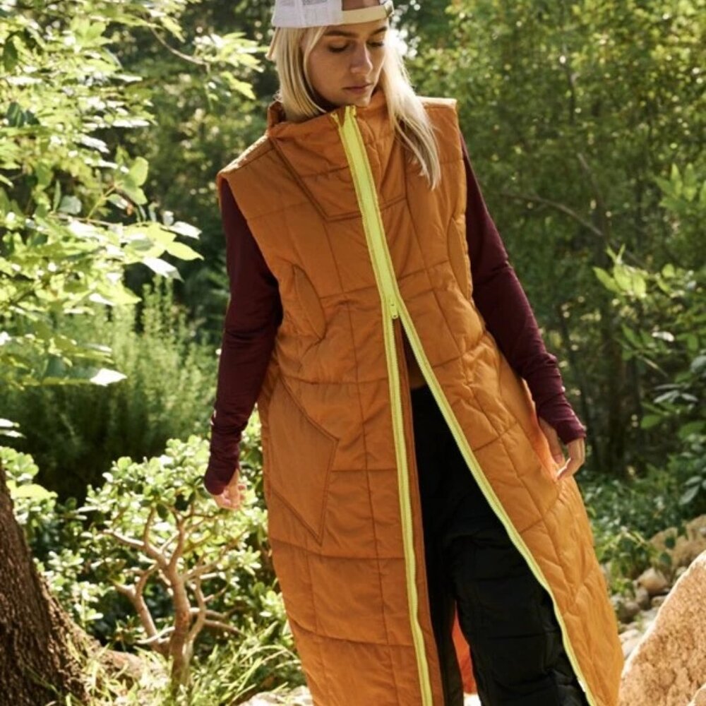 Free People On The Move Packable Bronze Puffer Vest